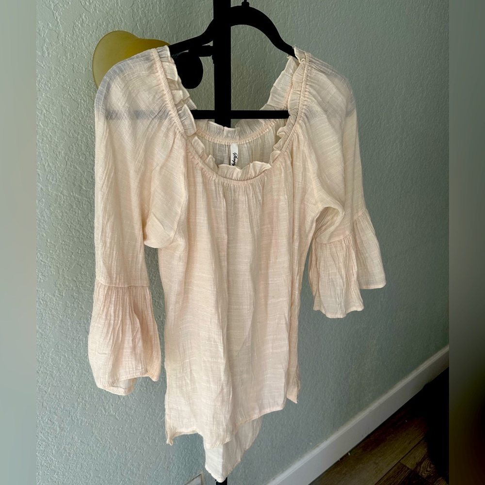 Simply Irresistible Bell Sleeve Peasant Blouse